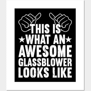 Glassblowing Glass Blower Glass Blowing Glassblower Posters and Art